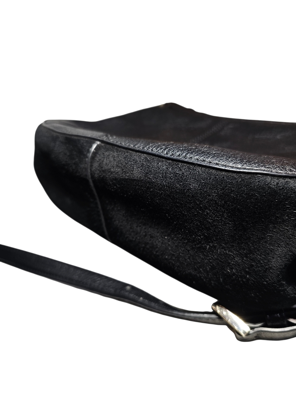 Kate Spade Pratt Street Small Rianne Blk GOAT LEATHER & Suede Tassel Bag - Picture 11 of 16